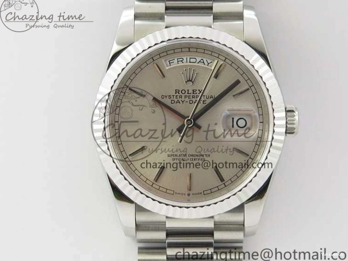 President Best Dial 36 Edition Bp Silver Maker 128239 Bracelet Day-Date SS on 0930